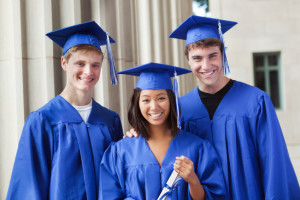 Smiling College Graduates
