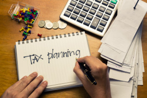 Tax Planning Written On Pad